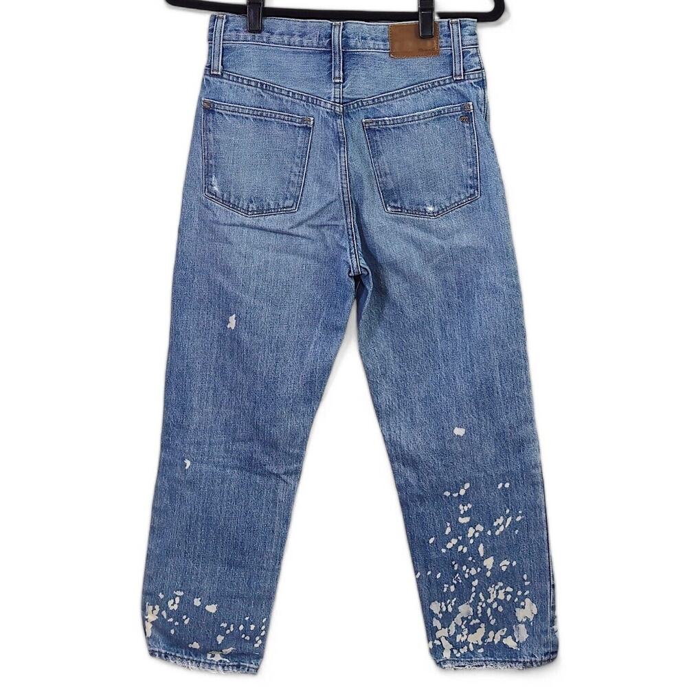 Madewell The Dad Jeans Blue Size 24 Distressed Heritage Denim - Picture 2 of 14